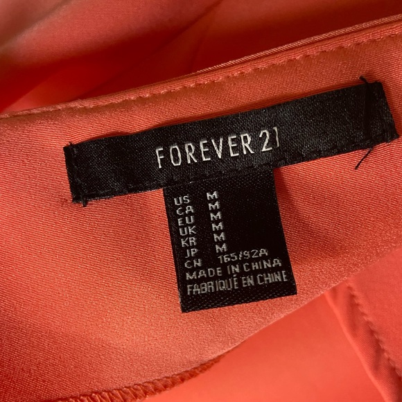 Forever 21 Pink Salmon Dress w/Back Zipper - Picture 4 of 9